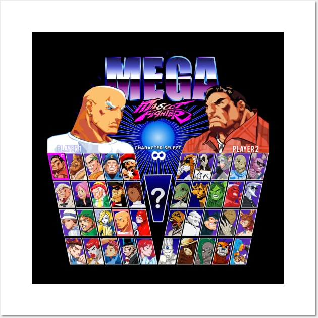 Mega Mascot Fighter Wall Art by TGprophetdesigns